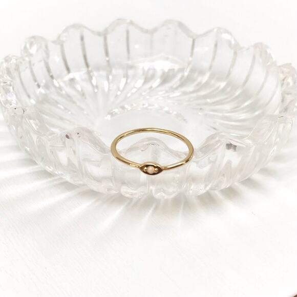Revolve Five and Two Dainty Opal Stacking Ring in Gold Size 7 - Picture 1 of 6